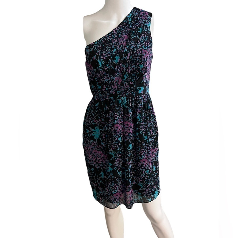 Cyan by Shoshanna Vintage One Shoulder‎ Dress Size 4/6